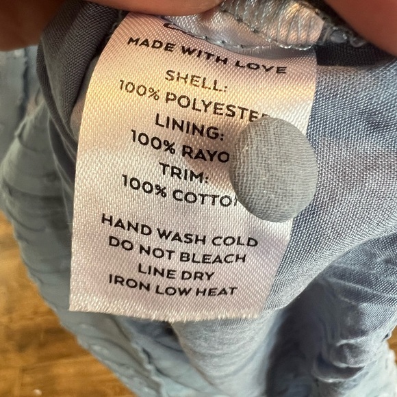 Lulus Size XS Poetic Love Dusty Blue Swiss Dot Long Sleeve Pleated Mini Dress - Picture 8 of 8